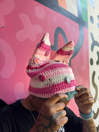 ☻ THE PINK BRAINY BEANIE | LIMITED EDITION