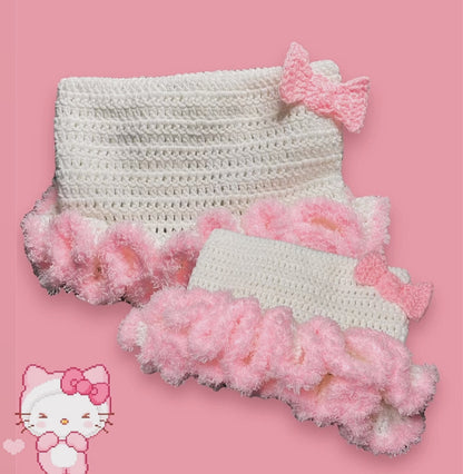 ☆ HELLO KITTY RUFFLE BEANIE