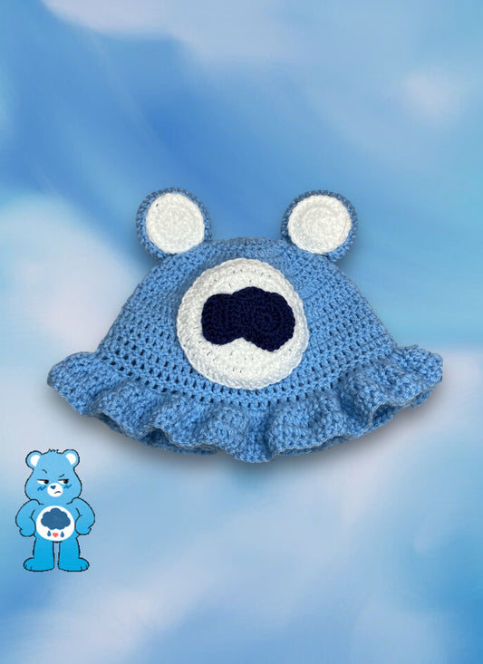 ☆ “GRUMPY BEAR” RUFFLE BUCKET HAT