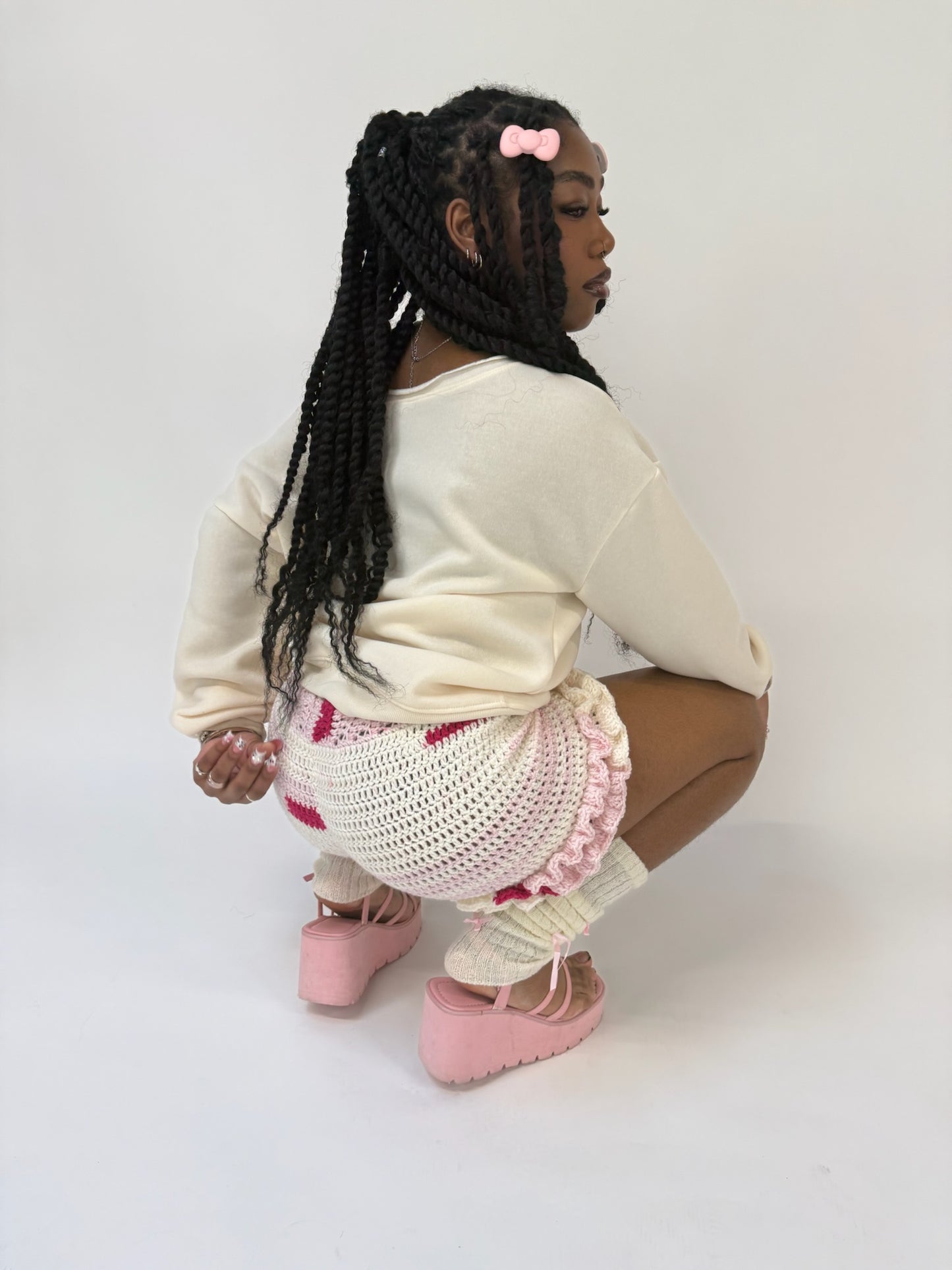 ☆ PRETTY IN PINK RUFFLE SHORTIEZ