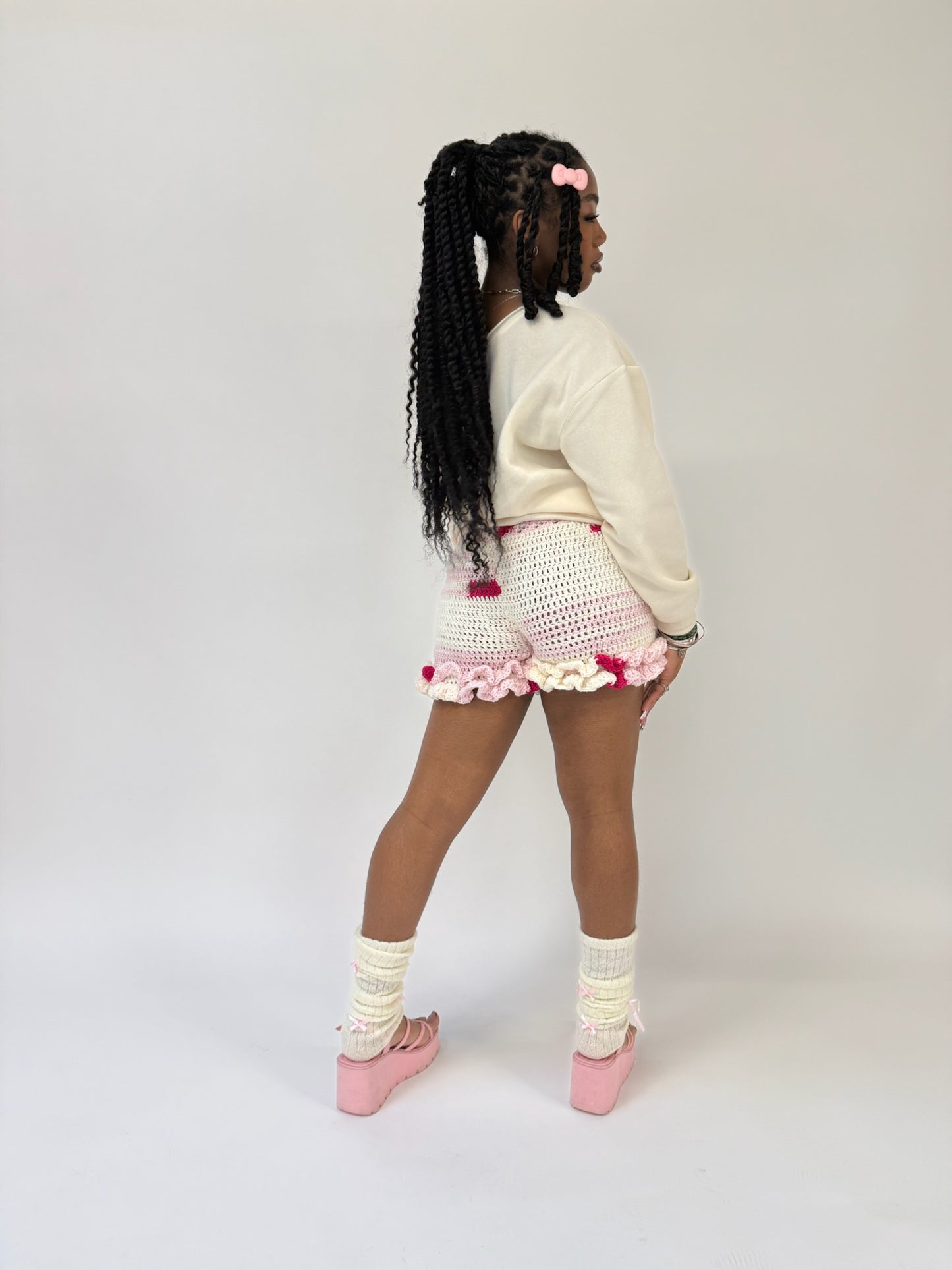 ☆ PRETTY IN PINK RUFFLE SHORTIEZ