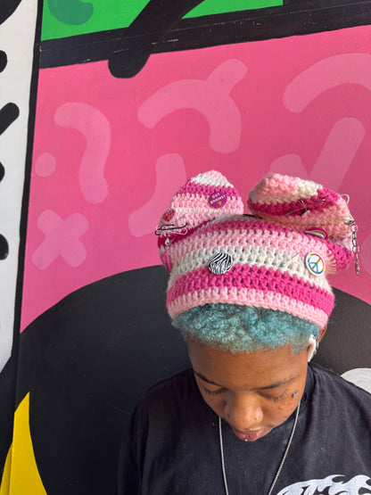 ☻ THE PINK BRAINY BEANIE | LIMITED EDITION