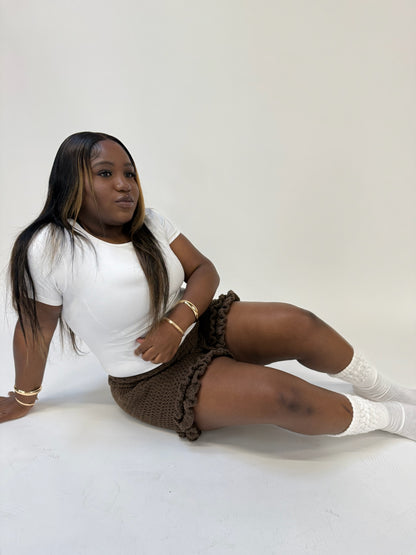 ☆ SOLID COLOR RUFFLE SHORTIEZ