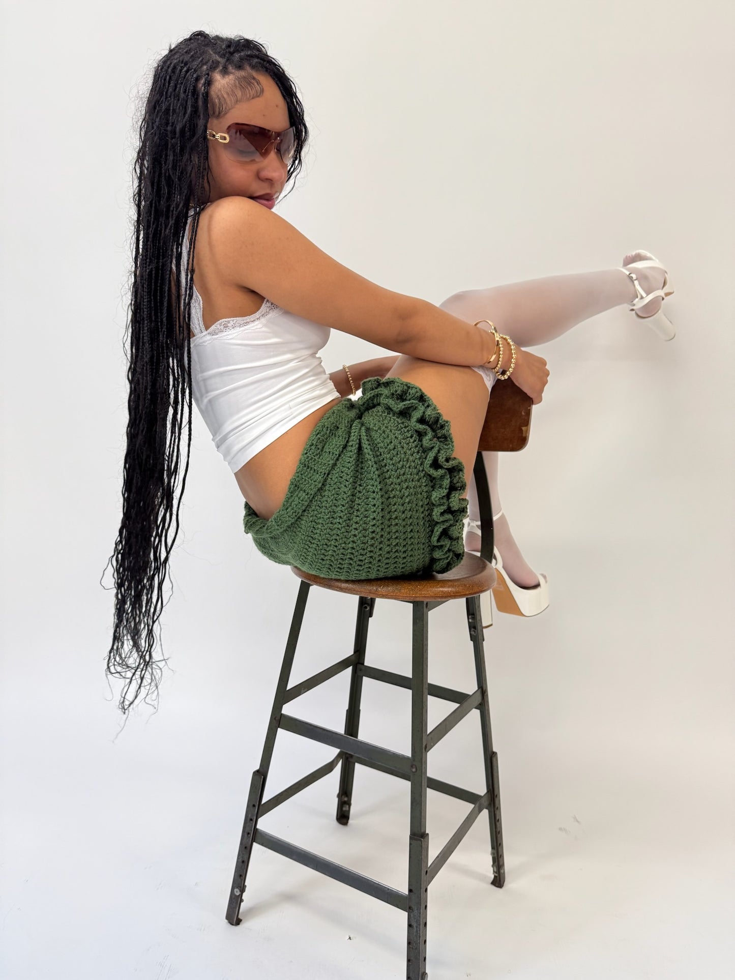 ☆ SOLID COLOR RUFFLE SHORTIEZ