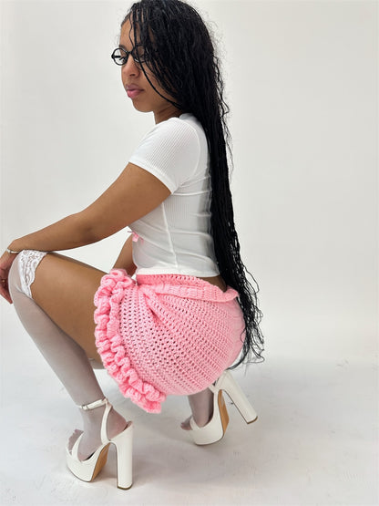 ☆ SOLID COLOR RUFFLE SHORTIEZ