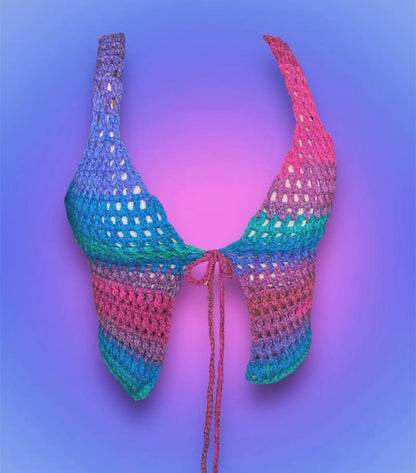 ☆ “KHAI” FRONT TIE MESH TANK