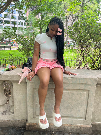 ☆ SOLID COLOR RUFFLE SHORTIEZ