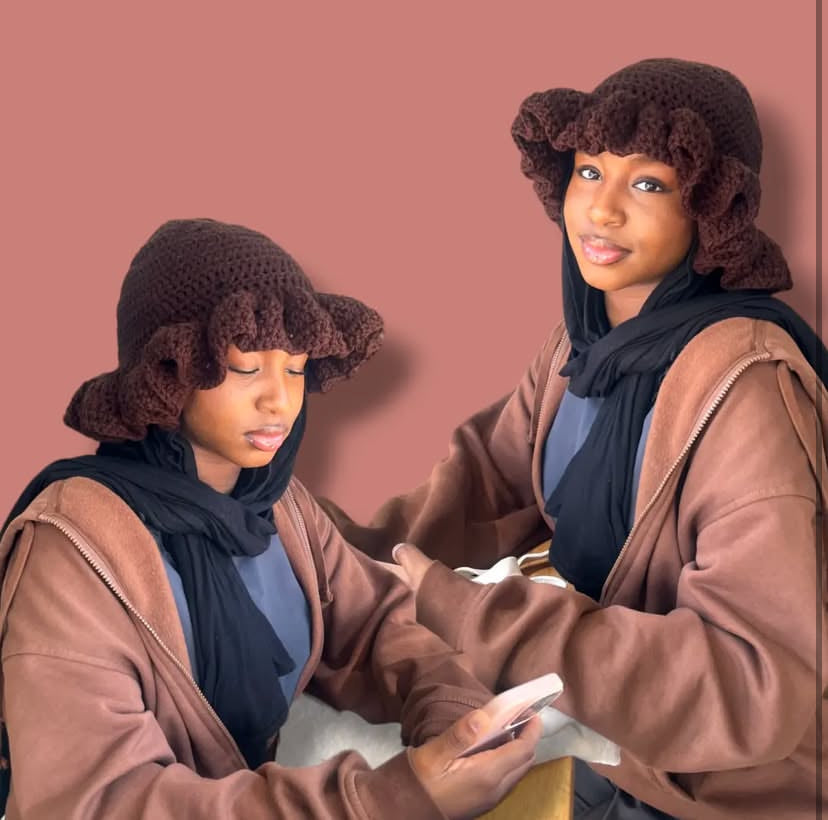 ☆ “COCOA” RUFFLE BUCKET HAT