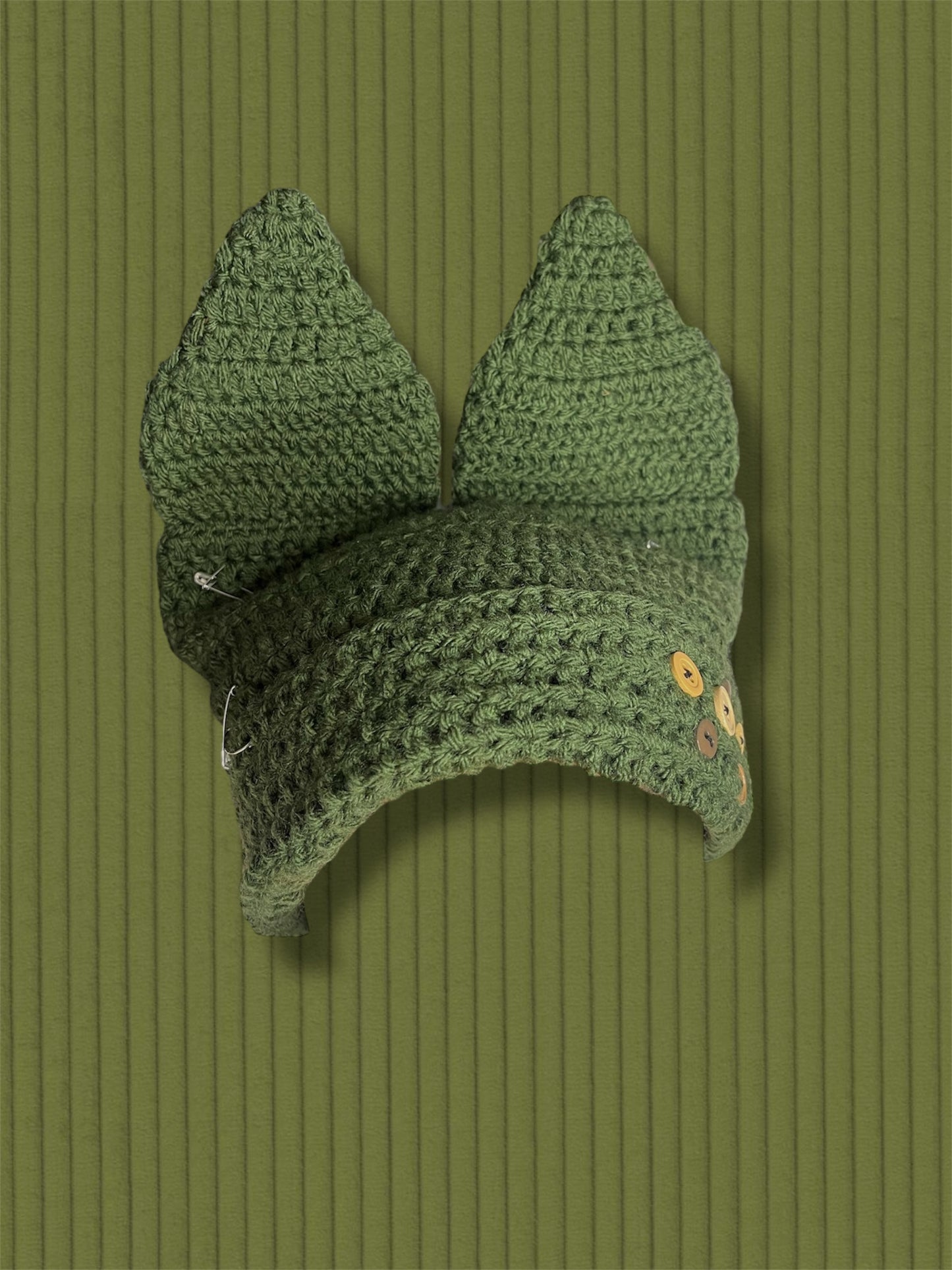⋆☕︎ ⋆✴︎˚｡⋆ FERN BUTTON-BABY BEANIE ⋆☕︎ ⋆✴︎˚｡⋆