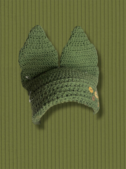 ⋆☕︎ ⋆✴︎˚｡⋆ FERN BUTTON-BABY BEANIE ⋆☕︎ ⋆✴︎˚｡⋆